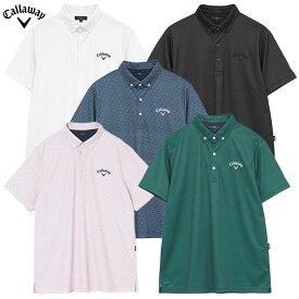 キャロウェイ -3℃裏クール総柄ボタンダウン半袖シャツ C26134109 メンズ Callaway ゴルフウェア 2026春夏モデル 日本正規品