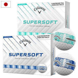 �y4/3�����\��z�L�����E�F�C SUPERSOFT DISTRESSED STRIPE �S���t�{�[�� 1�_�[�X 12���� Callaway �S���t 2026�N���f�� �S���t�{�[�� ���{���K�i
