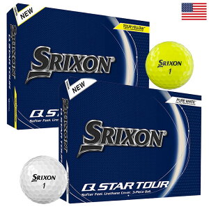 �X���N�\�� 2025 Q-STAR TOUR �S���t�{�[�� 1�_�[�X 12���� �L���[�X�^�[ SRIXON GOLF BALL USA���A���i ���s�A��