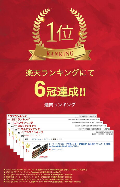 楽天市場】テーラーメイド スリーブ付きシャフト SPEEDER SLK 短尺 