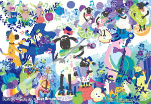 WO\[pY Shaun the Sheep × Kayo Horaguchi (2) (Ђ̃V[) 1000s[X GXJC ENS-1000T-522 pY Puzzle Mtg a v[g