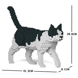 JEKCA ジェッカブロック 白黒猫 ねこ 11S-M02 Sculptor