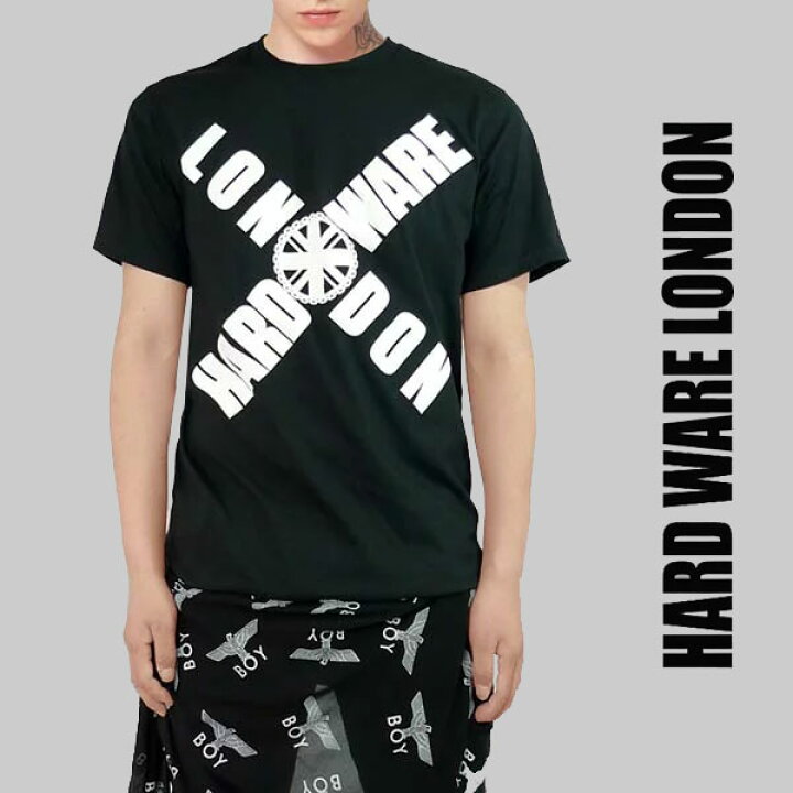 楽天市場 ストリート Tシャツ Hard Ware London ハードウェアロンドン ロゴtシャツ ロック パンク ファッション ロック Tシャツ 黒 ブラック 半袖 スケーターファッション ロックtシャツ バンドtシャツ 黒 ブラック 服 おしゃれ ストリート系 ファッションコーデメンズ