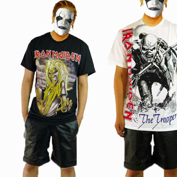 楽天市場 Iron Maiden アイアンメイデン ロックtシャツ 2タイプ ロックファッション メタル ロックtシャツ バンドtシャツ パンク系 ラウド系 ハードコア メタル系 コンサートｔメンズ トップス 半袖 ティーシャツ 黒 ブラック ヘビーメタル 服 おしゃれ 秋 冬メンズモノ