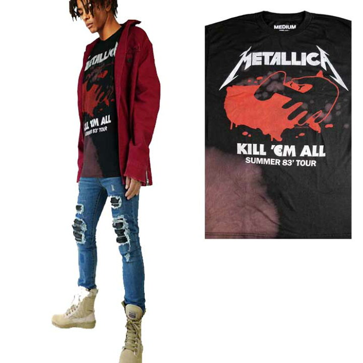 楽天市場 ロックtシャツ ヴィンテージ Vintage Wear La ヴィンテージウェアー Metallica メタリカ メタル ブリーチ 絞り染 タイダイ ストリート系 ビックtシャツ パンク ロック ファッション ロックファッション ロック系 メタルメンズ春モノ ストリート ロック