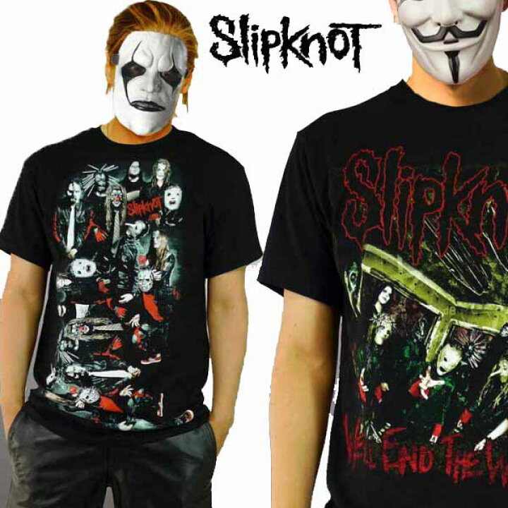 楽天市場】ロックtシャツ バンドtシャツ SLIPKNOTスリップノットロック 
