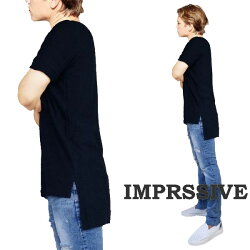 Imprssveロング段違いTシャツ