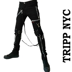 TRIPPNYC(トリップニューヨーク)ZIPボンテージパンツ