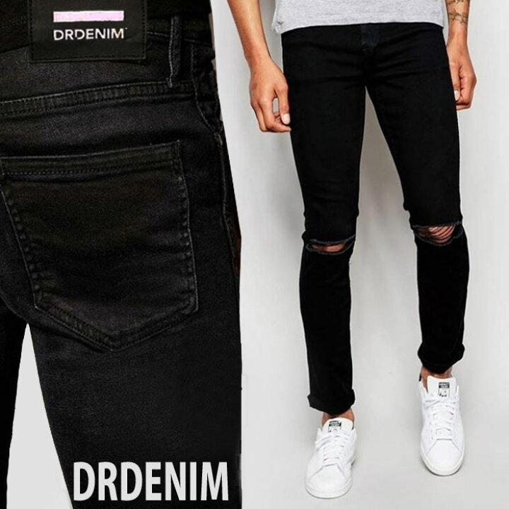 楽天市場 クラッシュ スキニー メンズ 黒 Dr Denim ドクターデニム ダメージジーンズ ブラック ブランド 伸縮 ストレッチ デニムパンツ 細身 極細 股下80 ズボン パンク ロック ファッション かっこいい 膝ダメージ スリムパンツ Dr Denim 破れ デストロイ ロカビリー 冬