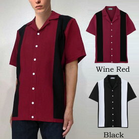 ポロシャツ polo サマーニット ロカビリー スタイル キューバシャツ クラシック シャツ ボーリングシャツ ボウリング 大人 カジュアル オールディーズ 50s 60s ヴィンテージ ストレッチ サマーニット ボーダー モッズ 半袖 ゴルフ メンズ 夏