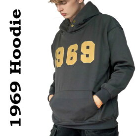 メンズ パーカー ハイネック フーディー タートルネック ボタン留め 1969 ロック パーカー スエット スウェット トレーナー 防寒 オーバーザイズ プルオーバー フード ユニセックス メンズ レディース ストリート かっこいい あったか アウター 冬