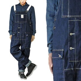 オーバーオール メンズ デニム サロペット メンズ レディース ユニセックス つなぎ ヴィンテージ ブルー ビックポケット アメカジ ロック ファッション アメリカン ロック系 バイカー ツナギ ゆったり大きいサイズ レトロ カントリー 仕事着