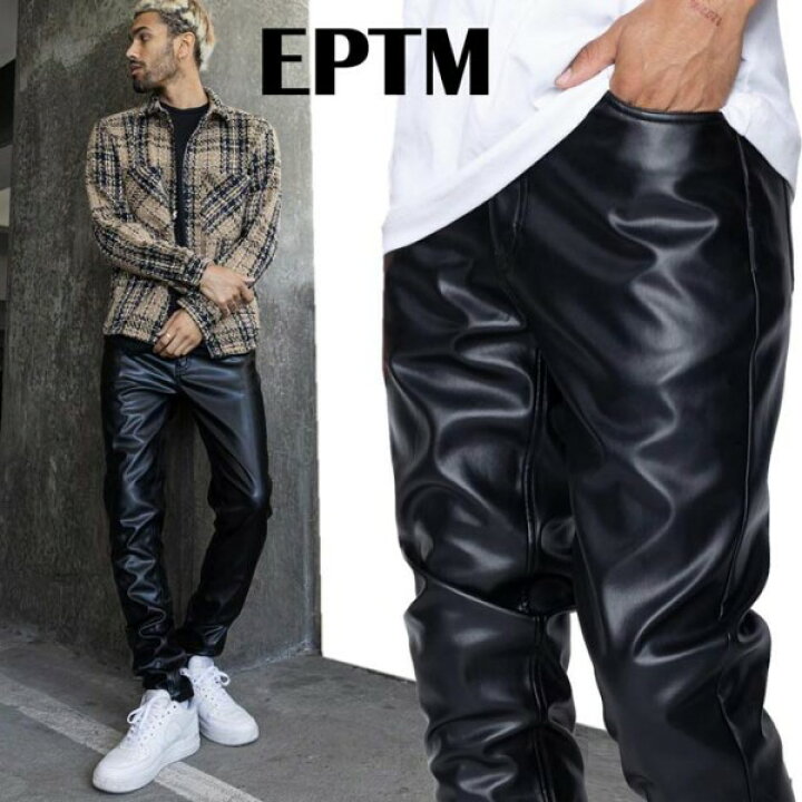 楽天市場 フェイクレザー パンツ スキニー メンズ Etpm エピトミ スリム Puレザーパンツ 光沢 重厚感 黒 ブラック ビニール スキニーパンツ メタル ストリート パンク ロック ファッション ライダース モード系 V系 ブランド かっこいい オシャレ秋 コーデメンズモノ