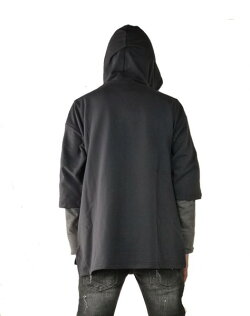 7分丈袖パーカービッグシルエット