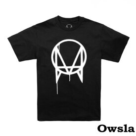 owsla Tシャツ ロンt ユニセックス カットソー オーバーサイズ メンズ レディース ビッグtシャツ 半袖 ブラック 黒 ロック ファッション ロング丈 long clothing ロングクロージング EDM モード系 OWSLA ストリート系 longclothing ロック系 夏