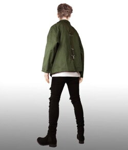 パラシュートジャケットブルゾンミリタリージャケットストリートパンクロックファッションメンズモード系アウターメンズユニセックス春おしゃれアウタースプリングジャケットメンズブルゾン