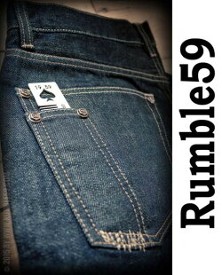 rumble5914オンスオリジナル櫛付デニム