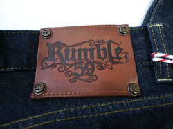 ロカビリーブランドrumble5914オンスデニムインディゴクラッシックストレートワンウォッシュグリス(ポマード)ロッキンデニムレトロスタイルヴィンテージストリートロックドイツ発スキニーデニムスキニーパンツメンズジーンズ送料無料