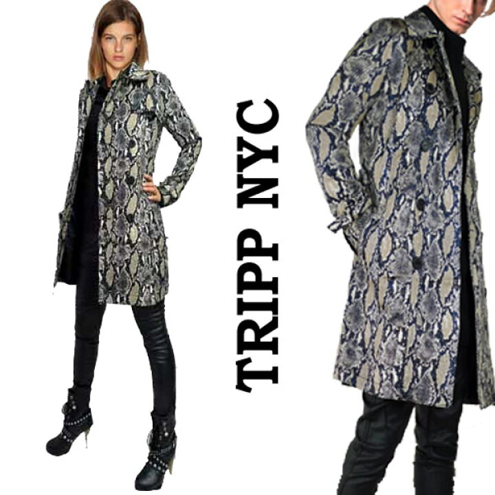 楽天市場 パイソン柄 トレンチコート Tripp Nyc トリップニューヨーク ヘビ柄 Tripp Nyc メンズ レディース ユニセックス スプリングコート 春アウター ロングコート パンク ロック ファッション V系 モード系 ヘビメタ 通販 ハードロック パンクロック ロック系 春 夏