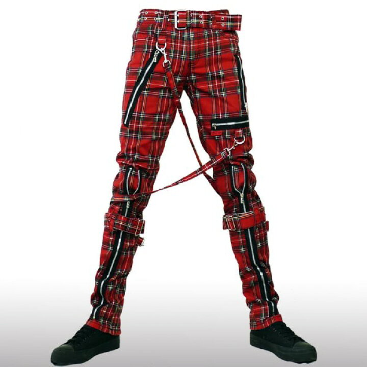 楽天市場】ボンテージパンツ レッドチェック TRIPP NYC(トリップ 