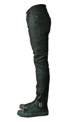ブラックストレッチサルベージスキニージーンズカナダ発TheUnbrandedBrandサルベージデニム地仕様タイトなデザインスキニーデニムテーパードプレミアムヴィンテージスキニージーンズリジット生デニムスリム細身naked&famous