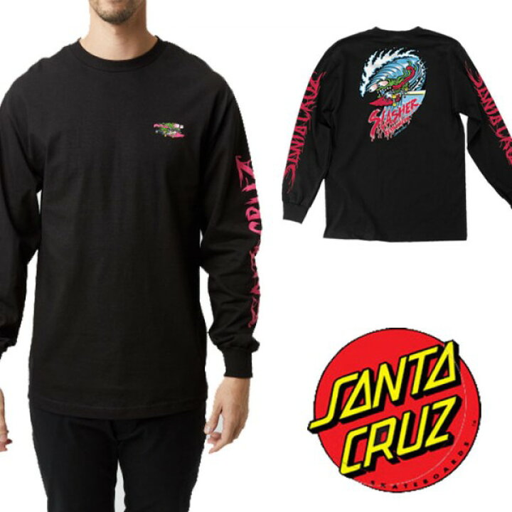 楽天市場 ロンt メンズ Santa Cruz サンタクルーズ ロングtシャツ 長袖 カットソー スケーター ファッション ユニセックス オールドスクール ロック パンク ファッション ブラック 黒 かっこいい スケーター系 サンタクルズ タートルズ アメコミ コーデメンズモノ