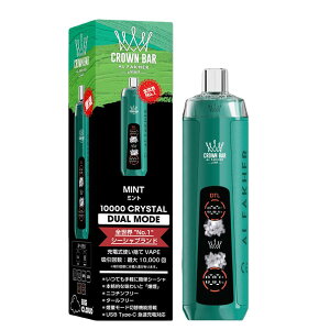 Ɛ̔ 2025NŐV^ő10000z\I [ddq΂ ^[ jR`0 At@[w NEo[ 10000 NX^ V[V ĝVAPE Al Fakher Crown Bar CRYSTAL dq^oR 