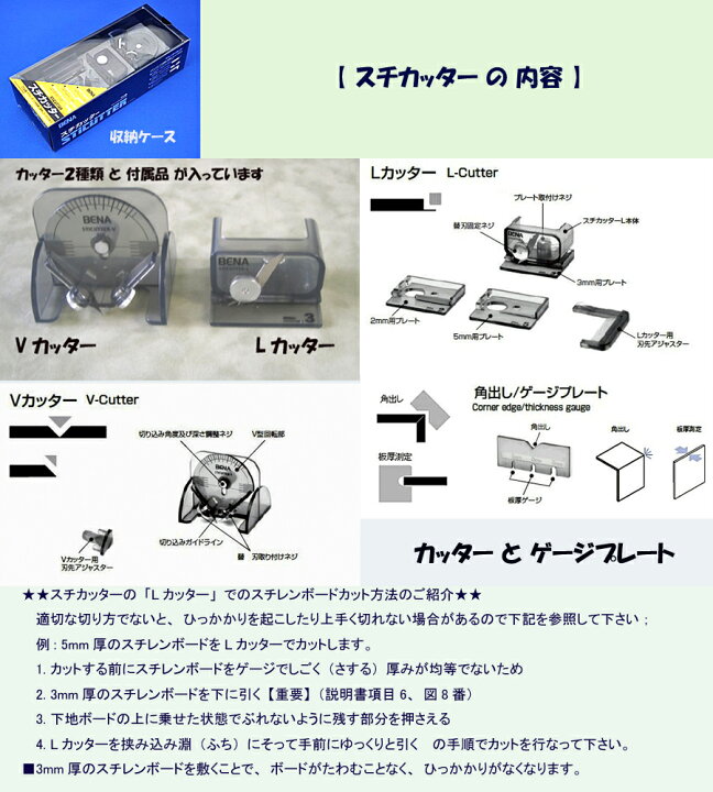 楽天市場】スチカッター・セット【ルーラーシール1枚付】（スチレン 