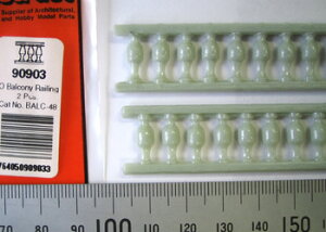 【1/50 O】バルコニー柵(1/48)2本入り BALC-48