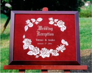 スエード ウェルカムボード