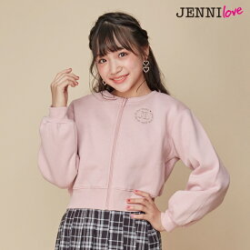 【即納 / 50％OFF】裏起毛ショート丈ZIPカーデ 02236104 jenni ジェニィ jennilove ジェニィラブ トップス アウター 羽織り 子供服 女の子 キッズ ジュニア 通学 レッスン 130cm 140cm 150cm 160cm あす楽対応