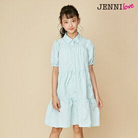 【NEW】【即納 / 送料無料】ティアードシャツワンピ 02242230 jenni jennilove ジェニィ ジェニィラブ 子供服 女の子 キッズ ジュニア ワンピース スカート 通学 おでかけ 130cm 140cm 150cm 160cm あす楽対応