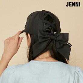 【即納】リボン付きバッククロスキャップ 02442510 jenni ジェニィ 子供服 通学 キッズ ジュニア 小学生 中学生 レッスン 帽子 あす楽対応 女の子