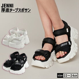 【即納 / 送料無料】厚底テープスポサン 02443505 jenni ジェニィ 子供服 キッズ ジュニア シューズ 靴 サンダル スポーツサンダル おでかけ 学校 22cm 23cm 24cm あす楽対応 女の子