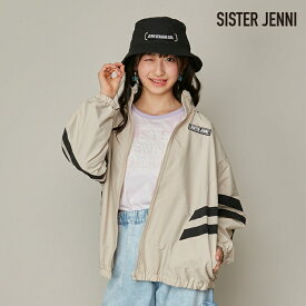 【即納 / 送料無料】フード収納ラインウィンドブレーカー 02142102 SISTERJENNI シスタージェニィ jenni ジェニィ 子供服 女の子 キッズ ジュニア アウター 羽織り 通学 レッスン おでかけ 130cm 140cm 150cm 160cm あす楽対応