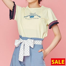 【期間限定 / 50％OFF】袖リブフリルTシャツ jennilove ジェニィラブ jenni ジェニィ キッズ ジュニア 女の子 子供服 通学 トップス レッスン おでかけ 130cm 140cm 150cm 160cm あす楽対応 セール