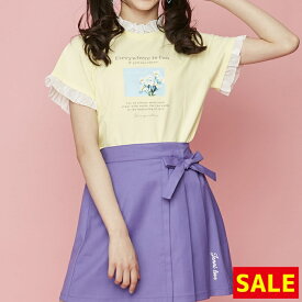 【期間限定 / 50％OFF】ネック&袖シフォンフリルTシャツ jennilove ジェニィラブ jenni ジェニィ キッズ ジュニア 女の子 子供服 通学 トップス レッスン おでかけ 130cm 140cm 150cm 160cm あす楽対応 セール