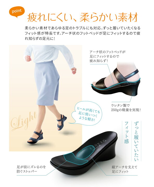 楽天市場 オフィスサンダル 疲れにくい 静音 レディース 厚底 おすすめ ナースシューズ バックストラップ 軽量 オープントゥ 調整ベルト 蒸れにくい 脱げない 医療 病院 歩きやすい オフィス 事務 Ol 受付 ブラック 黒 ピュアウォーカー ボーテ 5502 送料無料 Jerico