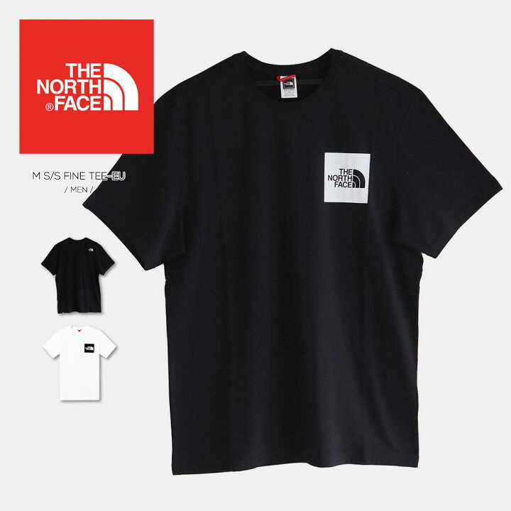 THE NORTH FACE ザ ノース フェイス Tシャツ 半袖 メンズ ボックスロゴ シンプル ハーフドーム 春夏 ティーシャツ カットソー トップス メンズ レディース アウトドア プレゼント ギフト ワンポイント 人気 黒 ブラック M S S FINE TEE NF00CEQ5 Jerico店