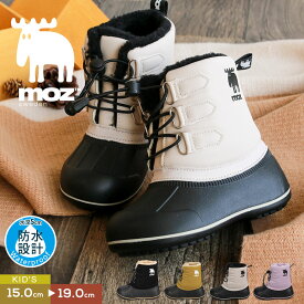 moz スノーブーツ キッズ 防水 ショートブーツ キッズ 黒 子供 モズ ブーツ 女の子 男の子 雪遊び 暖かい ウィンターブーツ 防寒ブーツ ビーンブーツ レインブーツ レインシューズ 子供靴 冬 ファー ボア あったか かわいい 8212