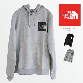 THE NORTH FACE ザノースフェイス 長袖 パーカー トレーナー スウェット シンプル ロゴ プルオーバー 裏起毛 ビッグロゴ フーディー メンズ フード アウトドア ストリート ブランド カジュアル プレゼント 黒 ブラック グレー M FINE HOODIE NF0A5ICX