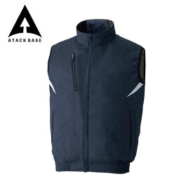 空調風神服 EFウェア チタン加工ベスト 空調ベスト メンズ レディース ファン対応ウェア ベスト UVカット 遮熱 涼しい 作業服 ワークウエア アウター 作業着 上着 春 夏 空調ウェア 熱中症対策 アタックベース KF102 ファン無し