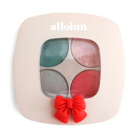 オールオルン コスメ アイシャドウパレット ミニ キッズ コスメ 小学生 子供 メイク おもちゃ クリスマス リボンアイシャドウパレッド 化粧品 ミニサイズ アイカラー 女の子 コスメ雑貨 ごっこ遊び ままごと おしゃれ かわいい ミント オレンジ u581914