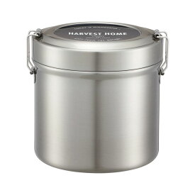 ＼今だけ10%OFF／ 抗菌 真空 ステンレス ランチボックス 弁当箱 大きめ 820ml 2段 ランチジャー 保温ジャー 真空二重構造 保温 保冷 大容量 メンズ 男性 高校生 大学生 大人 おしゃれ シンプル シルバー STLB3DXAG