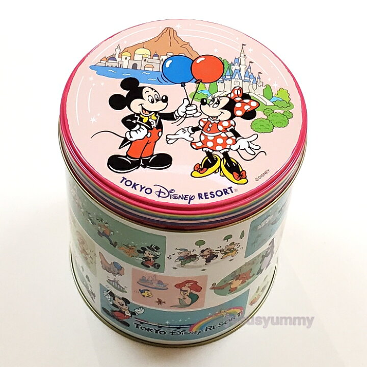 楽天市場 おせんべい 缶ケース 東京ディズニーリゾート限定 ミッキー フレンズ お菓子 煎餅 お土産 Disney ｊｅｓｕｓ ｙｕｍｍｙ