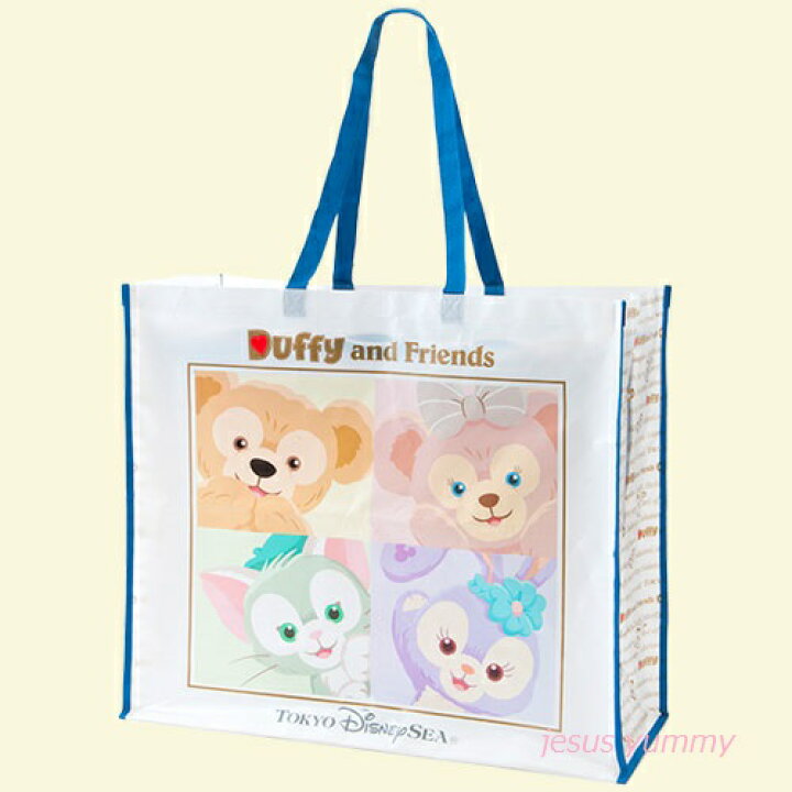 楽天市場 ショッピングバッグ 大 ダッフィー フレンズ ダッフィー シェリーメイ ジェラトーニ ステラ ルー 東京ディズニーシー限定 東京ディズニーリゾート Disney ｊｅｓｕｓ ｙｕｍｍｙ