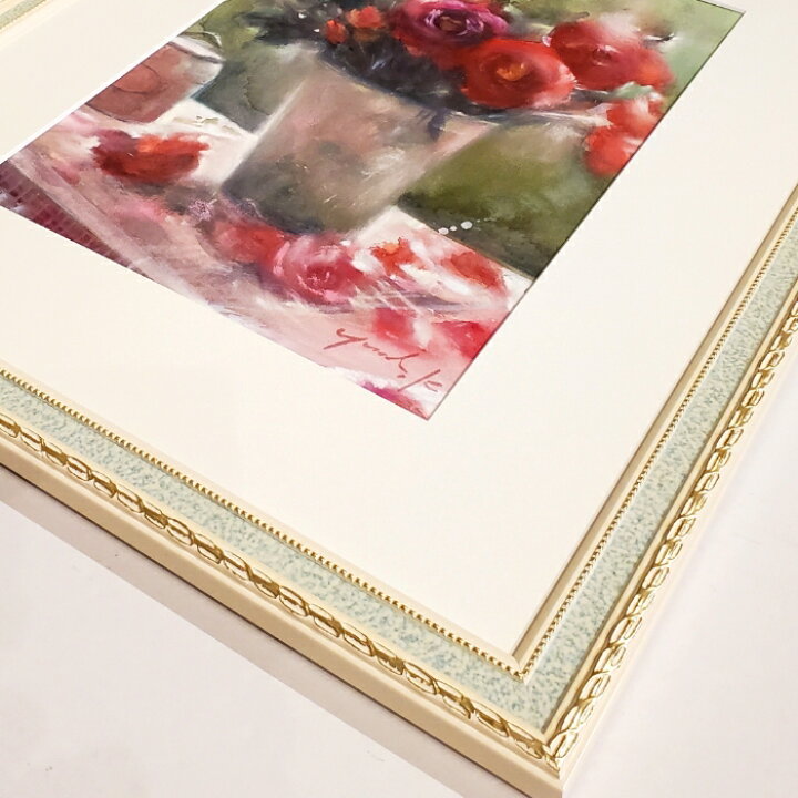 楽天市場】絵画 原画 「When I Fall in Love」 水彩/パステル F4 