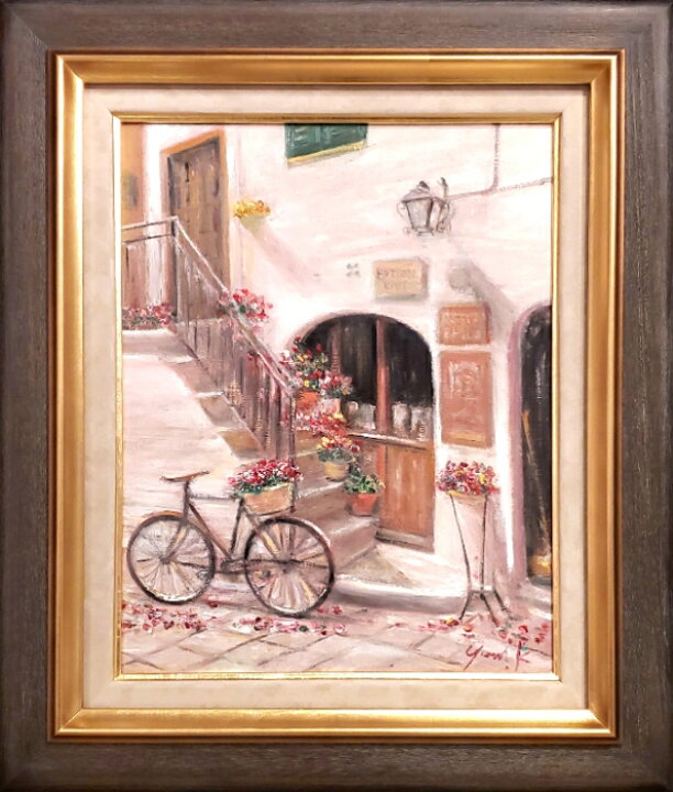 ○山下関城 「彩游」さいゆう 大きい絵画 額装品 オブジェ アート作品 