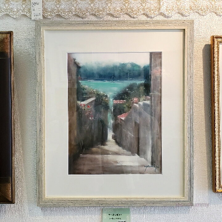 楽天市場】絵画 原画 「彼の海を越えて」 水彩/パステル F6 