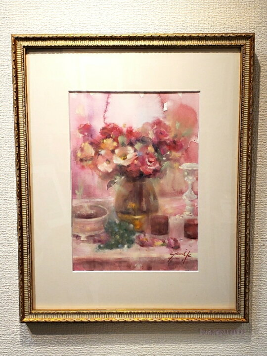 楽天市場】絵画 原画 「With big love」 水彩/パステル F4 